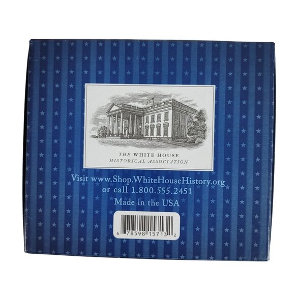 White House Historical Association Christmas Trains Ornament Harding Gold 2014 - Picture 5 of 6